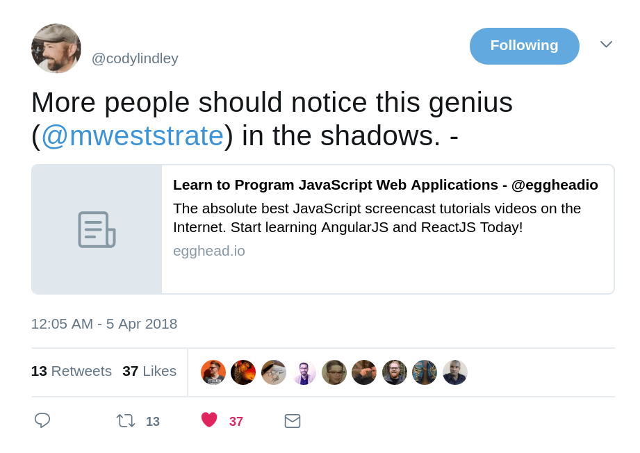 More people should notice this genius in the shadows